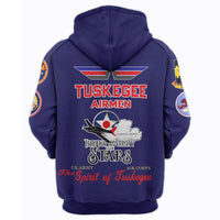 African Hoodie Tuskegee Airmen Pullover Hoodie - Wonder Print Shop