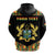 Custom Ghana Zip Hoodie Proud Ankara Kente LT13 - Wonder Print Shop