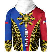 Custom Philippines Zip Hoodie Sun Rayonnant LT13 - Wonder Print Shop