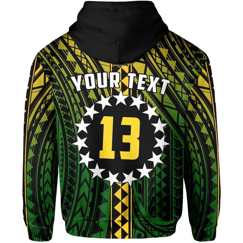 Custom Cook Islands Hoodie Polynesian Pattern Stars LT13 - Wonder Print Shop