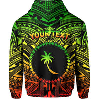 Custom Chuuk Flag Hoodie Micronesia Style Reggae LT13 - Wonder Print Shop