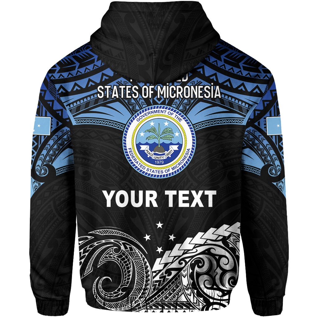 Custom Federated States of Micronesia Zip Hoodie Happy FSM 35th Independence Anniversary LT13 - Wonder Print Shop