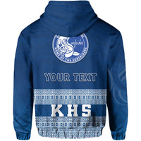 Custom Kailua High School Zip Hoodie KHS Hawaii Pattern LT13 - Wonder Print Shop