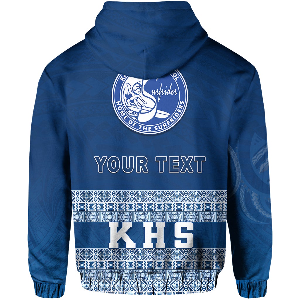 Custom Kailua High School Hoodie KHS Hawaii Pattern LT13 - Wonder Print Shop