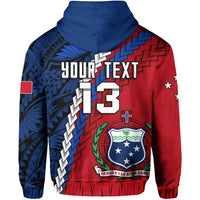 Custom Samoa Polynesian Hoodie Quotes Custom Text and Number LT13 - Wonder Print Shop