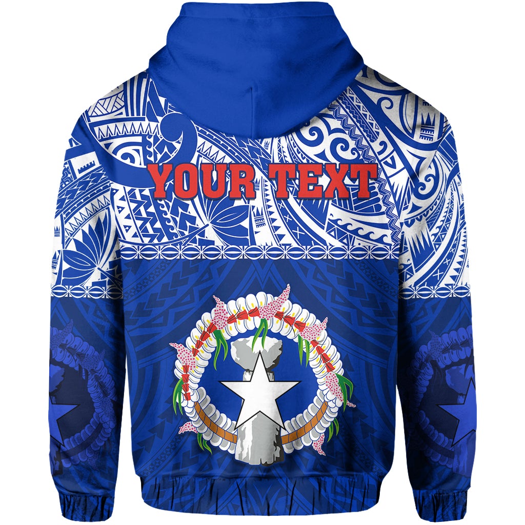 Custom Northern Mariana Islands Hoodie Polynesian CNMI Coat of Arms LT13 - Wonder Print Shop
