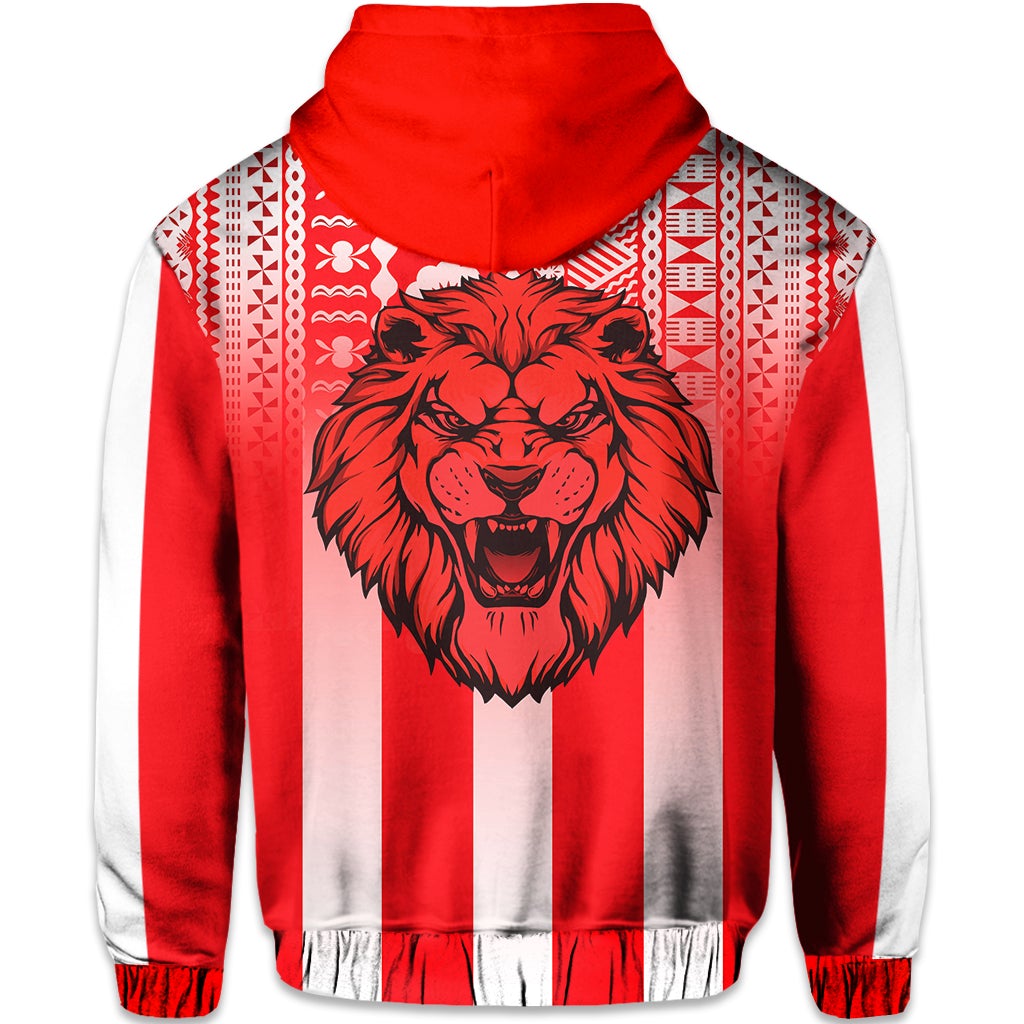 Football LABASA FA Hoodie Red Lion Fiji LT13 - Wonder Print Shop