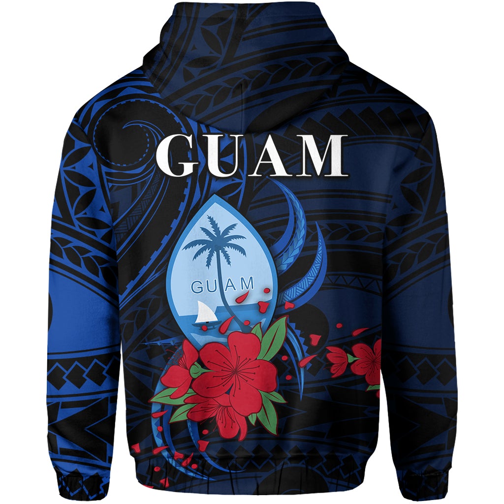 Guam Hoodie Polynesian Flowers LT13 - Wonder Print Shop