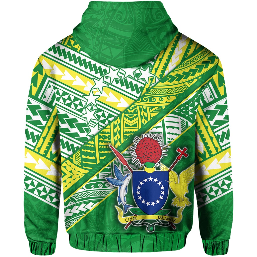 Cook Islands Rugby Zip Hoodie New Breathable LT13 - Wonder Print Shop