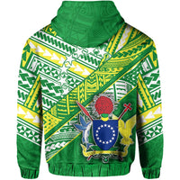 Cook Islands Rugby Zip Hoodie New Breathable LT13 - Wonder Print Shop