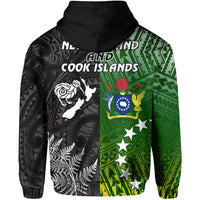 Cook Islands New Zealand Zip Hoodie Maori Pattern with Kiwi LT13 - Wonder Print Shop