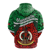 Proud Vanuatu Hoodie Pattern Mix Flag LT13 - Wonder Print Shop
