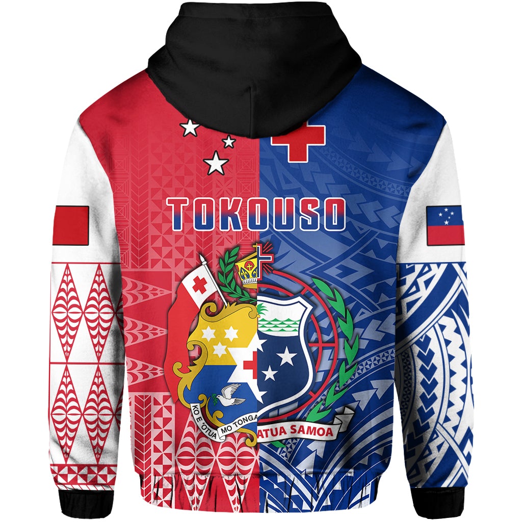 Spirit Of TokoUso Zip Hoodie Tonga and Samoa LT13 - Wonder Print Shop