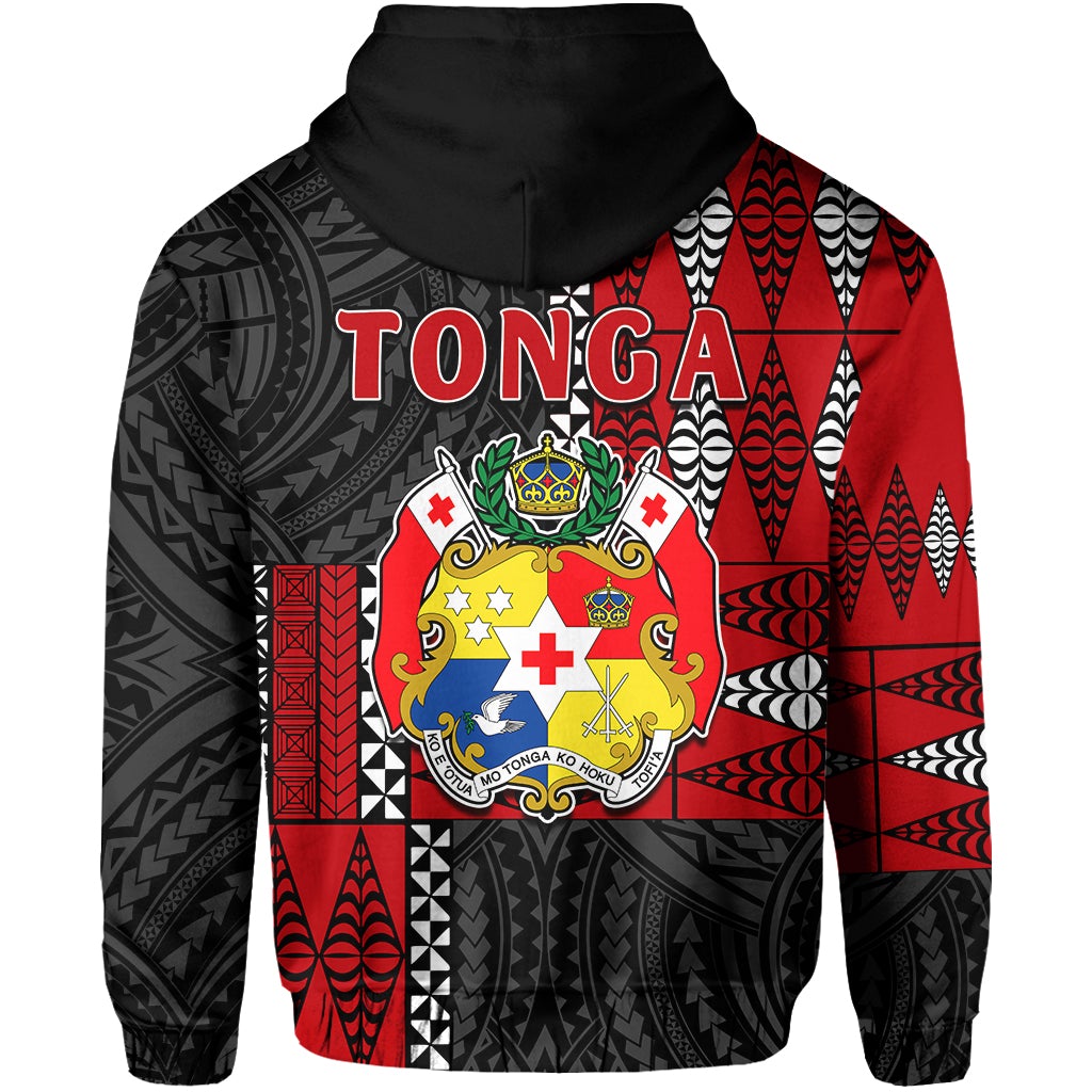 Tonga Hoodie Tongan Pattern Mix Polynesian LT13 - Wonder Print Shop