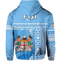 Fiji Dreamy Zip Hoodie Tapa Pattern LT13 - Wonder Print Shop