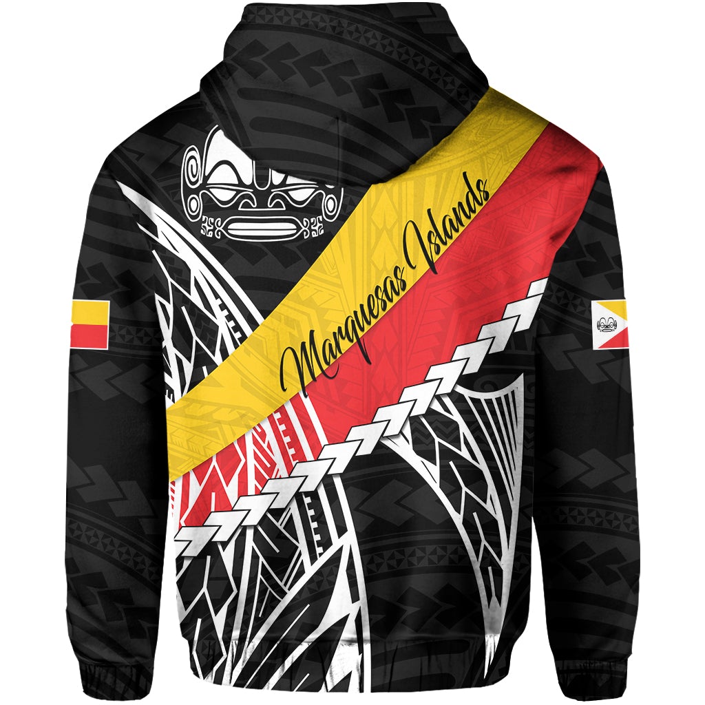 Custom Marquesas Islands Zip Hoodie Style Life LT13 - Wonder Print Shop