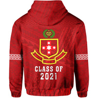 Custom Lion Kolisi Tonga Zip Hoodie Atele Year Class and Your Text LT13 - Wonder Print Shop