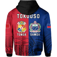 TokoUso Zip Hoodie Tonga and Samoa Together LT13 - Wonder Print Shop