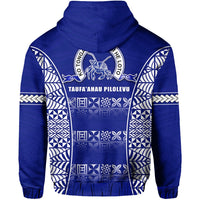 Custom Taufaahau Pilolevu Zip Hoodie Ngatu Tongan LT13 - Wonder Print Shop