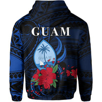 Guam Zip Hoodie Polynesian Flowers LT13 - Wonder Print Shop