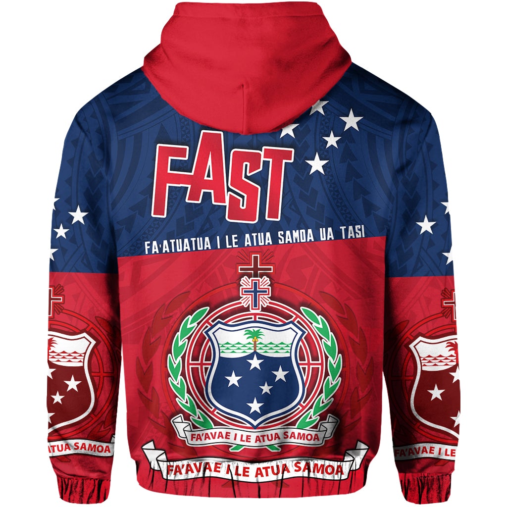 F.A.S.T Samoa Hoodie Polynesian Enthusiasm LT13 - Wonder Print Shop