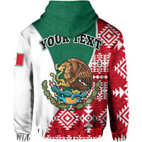 Custom Happy Mexico Fathers Day Hoodie Mexican Aztec Pattern - Wonder Print Shop