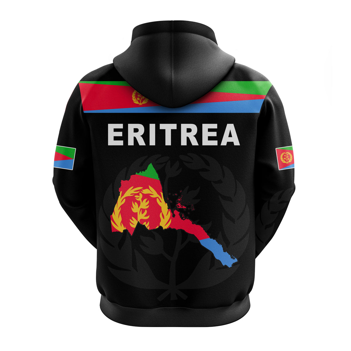 Custom Asmara Eritrean Hoodie Eritrea Lion Proud Olive Symbol LT13 - Wonder Print Shop