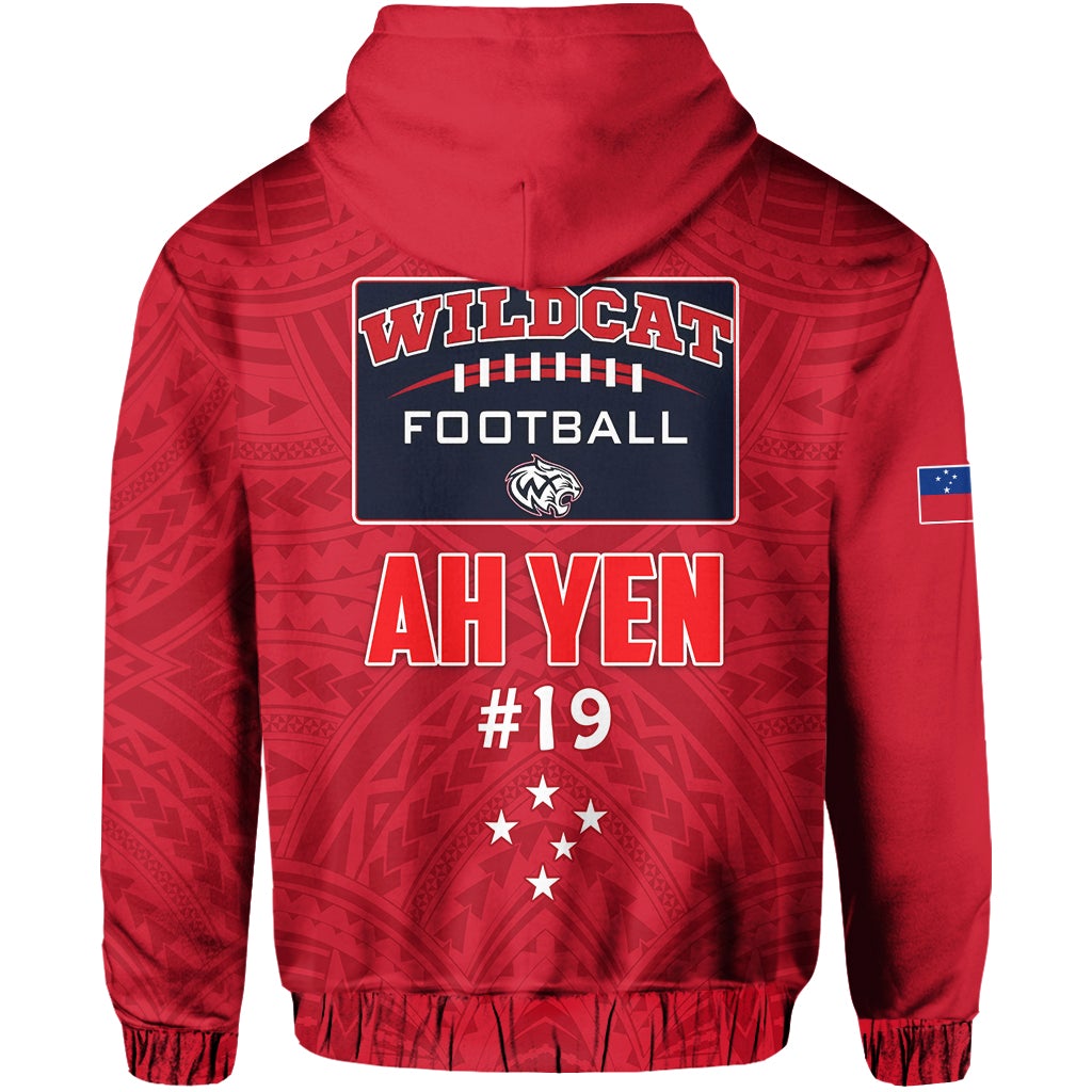 Wildcat Football Hoodie Polynesian Woods Cross High School LT13 - Wonder Print Shop