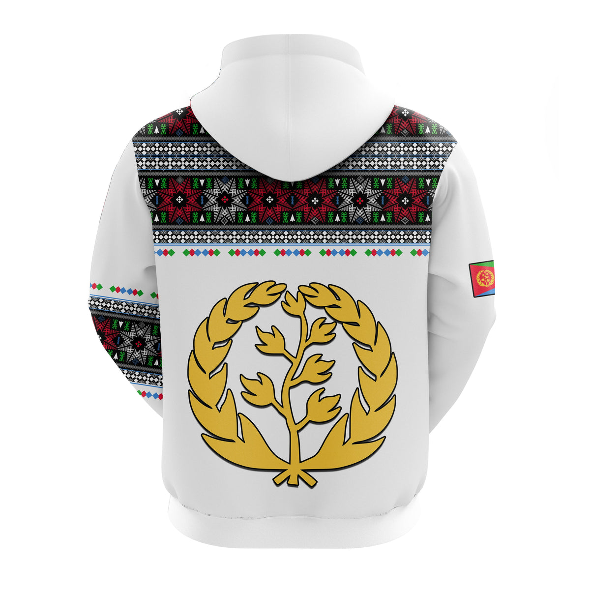 Eritrea Tibeb Zip Hoodie Eritrean Cross Mix Flag LT13 - Wonder Print Shop