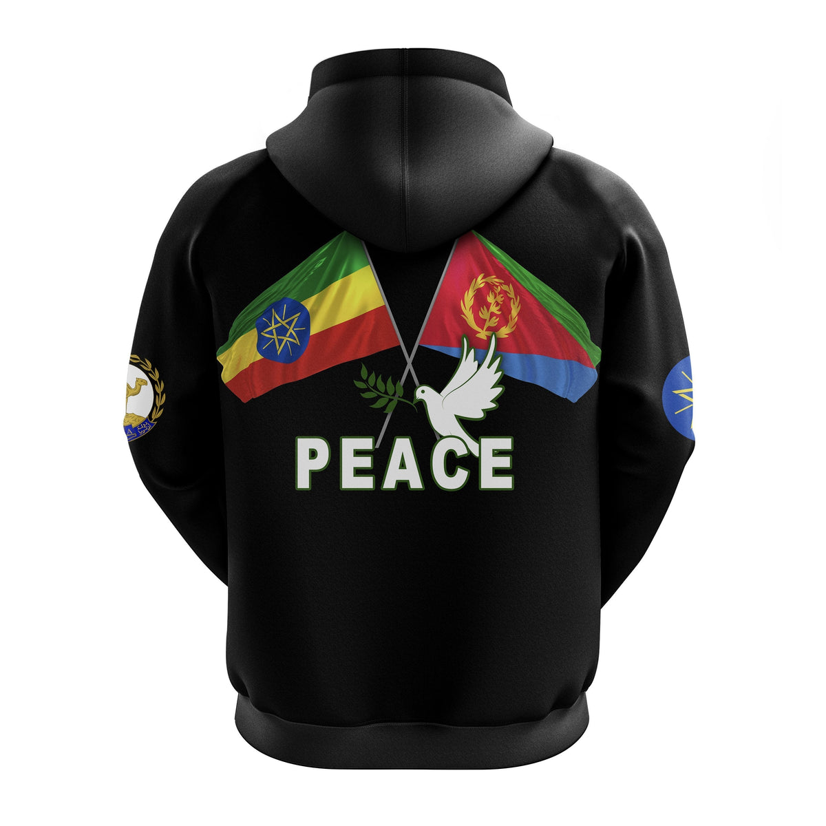 Ethiopia and Eritrea Zip Hoodie Strong Friendship LT13 - Wonder Print Shop