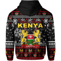 Kenya Christmas Hoodie Shield mix African Pattern LT13 - Wonder Print Shop