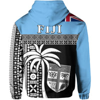 Fiji Tapa Pattern Zip Hoodie Coconut Tree LT13 - Wonder Print Shop