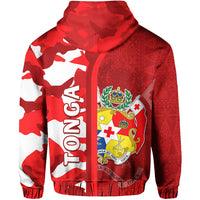 Tonga Unique Zip Hoodie Camouflage with Tongan Pattern LT13 - Wonder Print Shop