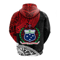 Custom Samoa Hoodie Beloved Samoan Mix Polynesian Pattern LT13 - Wonder Print Shop