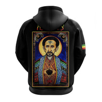 Ethiopia Proud Zip Hoodie Haile Selassie I LT13 - Wonder Print Shop