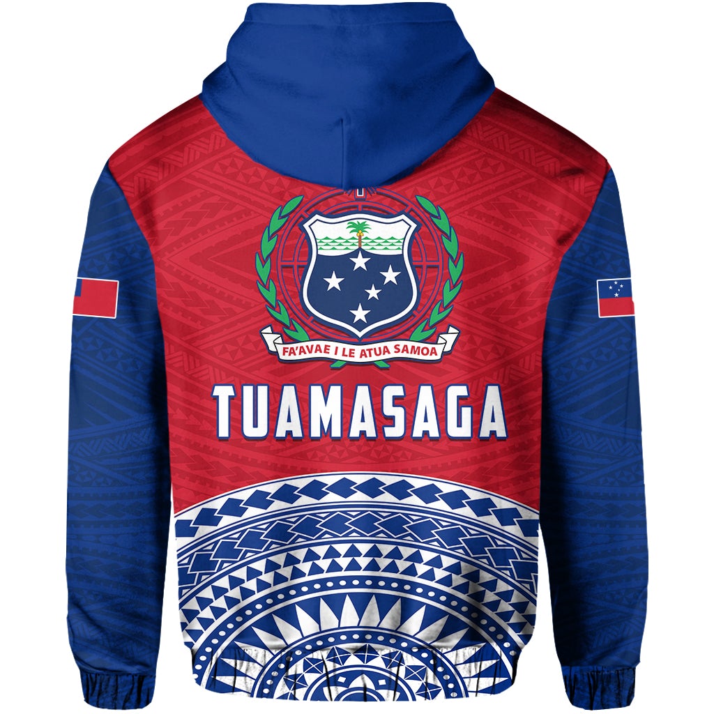 Tuamasaga Samoa Hoodie Polynesian Pattern LT13 - Wonder Print Shop