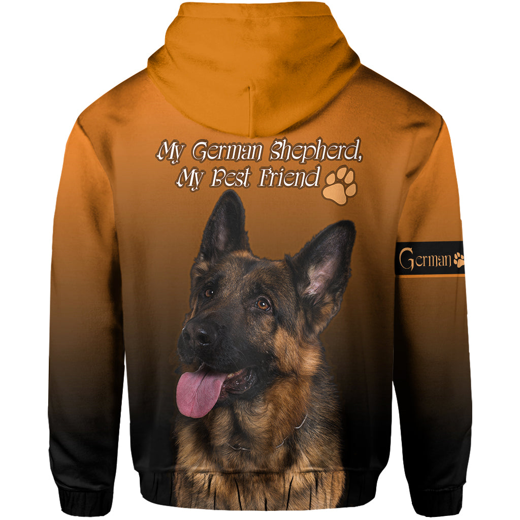 German Shepherd Hoodie My Best Friend LT13 - Wonder Print Shop