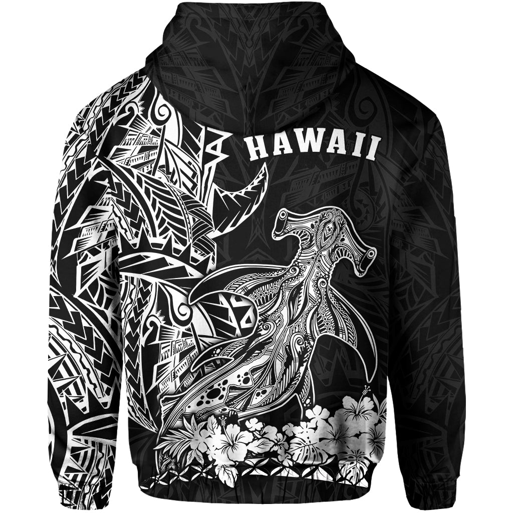 Hawaii Polynesian Hoodie Wild Hammerhead Sharks LT13 - Wonder Print Shop