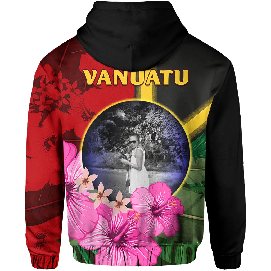 (JACKLINE) Vanuatu Hoodie Vanuatu Flag with Hibiscus LT13 - Wonder Print Shop