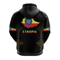 Ethiopia Zip Hoodie Version Map LT13 - Wonder Print Shop