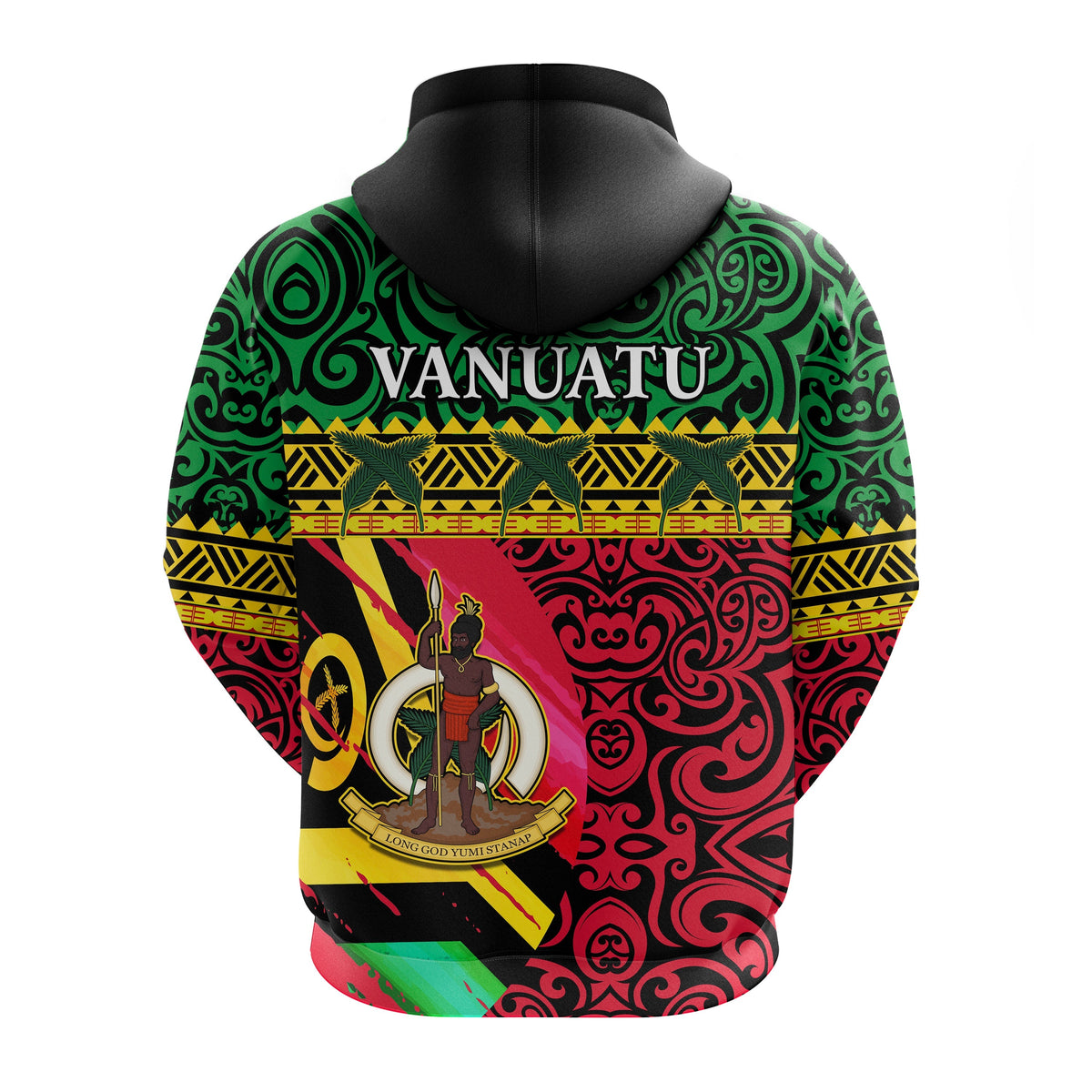 Custom Vanuatu Dreamy Hoodie Flag and Pattern LT13 - Wonder Print Shop