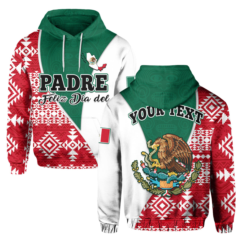 custom-personalised-happy-mexico-fathers-day-hoodie-mexican-aztec-pattern