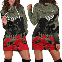 New Zealand ANZAC 2022 Hoodie Dress Maori Camouflage - Wonder Print Shop