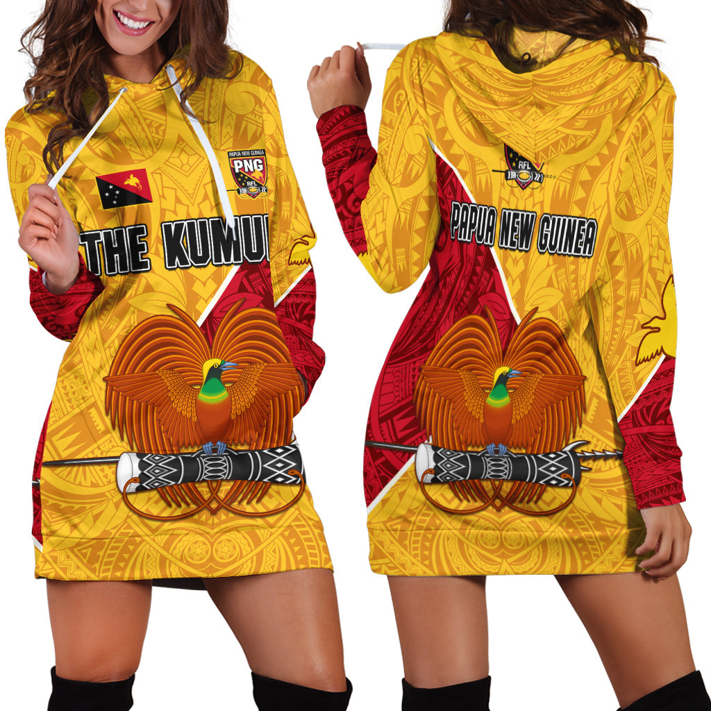 The Kumuls PNG Hoodie Dress Papua New Guinea Polynesian Dynamic Style - Wonder Print Shop