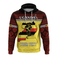 Custom Uganda Hoodie African Pattern People Power Our Power LT13 - Wonder Print Shop
