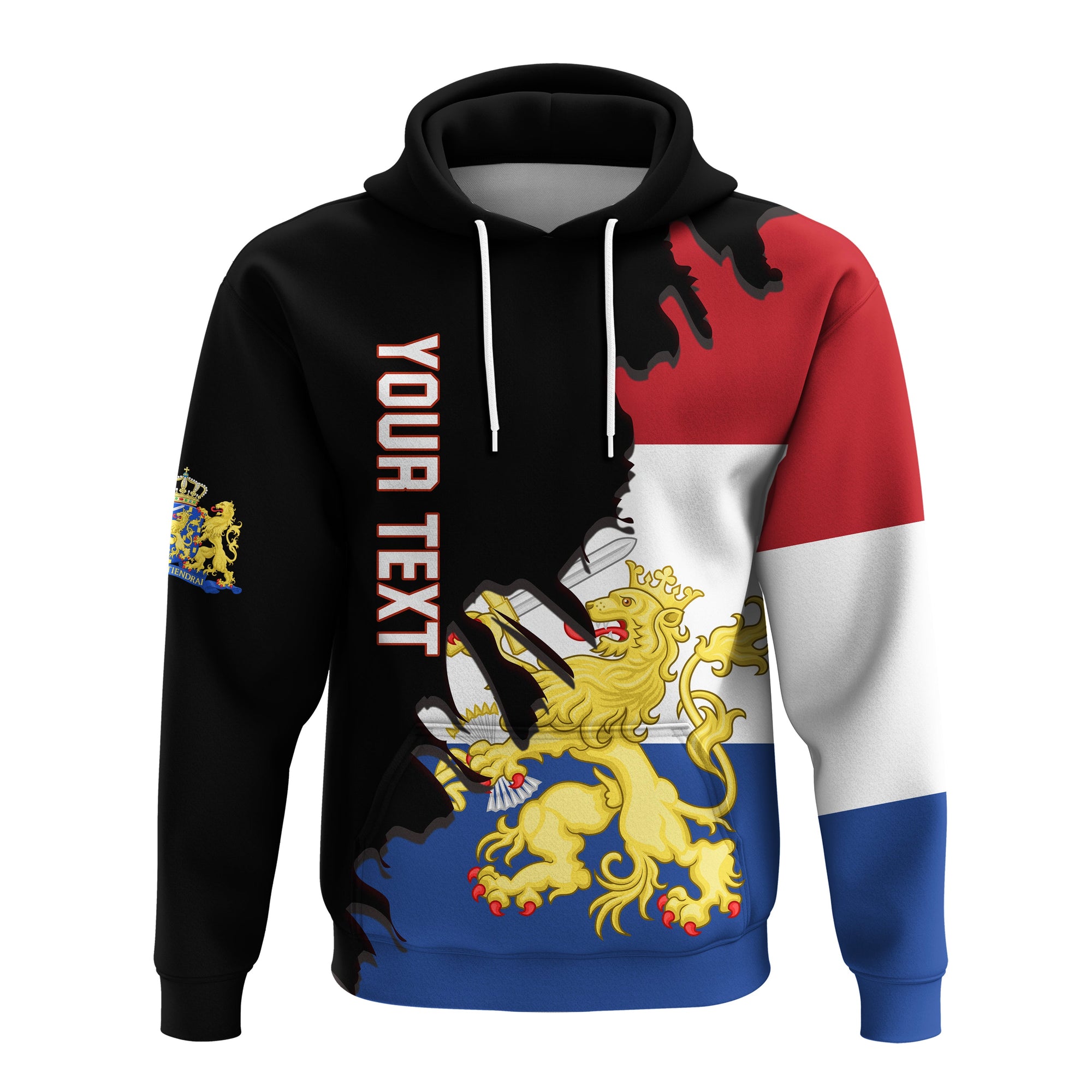 Custom Netherlands Hoodie Style Flag and Map Holland LT13 - Wonder Print Shop