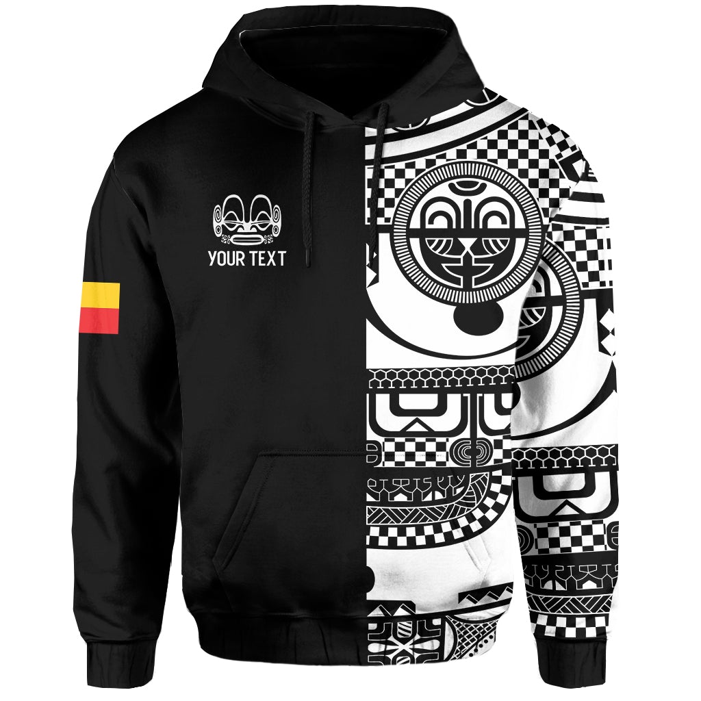 Custom Marquesas Islands Tiki Hoodie Marquesan Tattoo LT13 - Wonder Print Shop