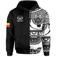 Custom Marquesas Islands Tiki Hoodie Marquesan Tattoo LT13 - Wonder Print Shop