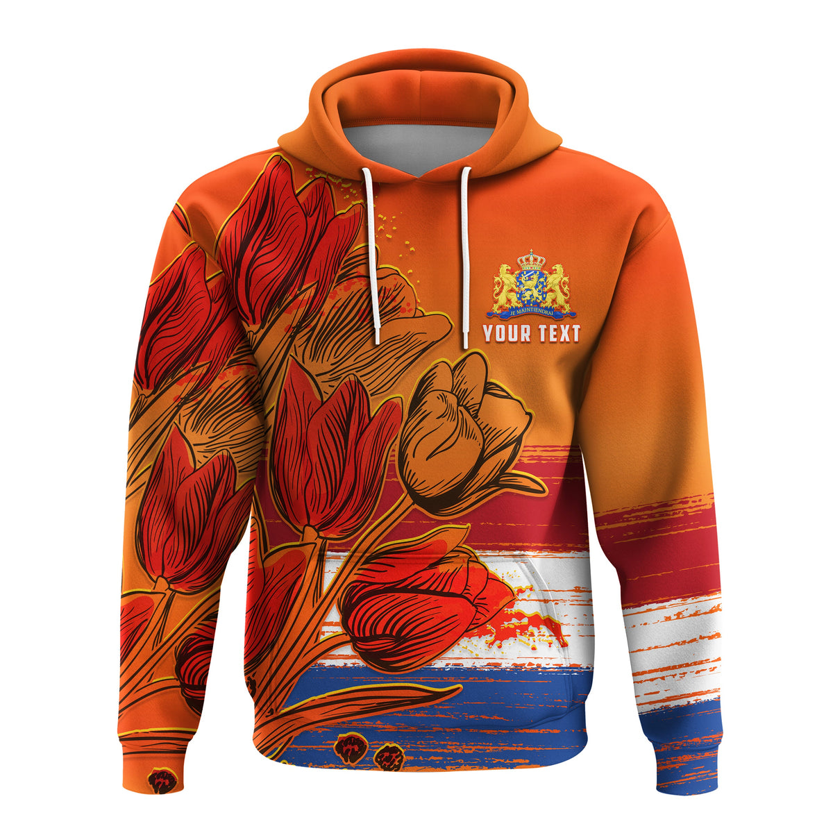Custom Netherlands Hoodie Style Tulip National Flower LT13 - Wonder Print Shop