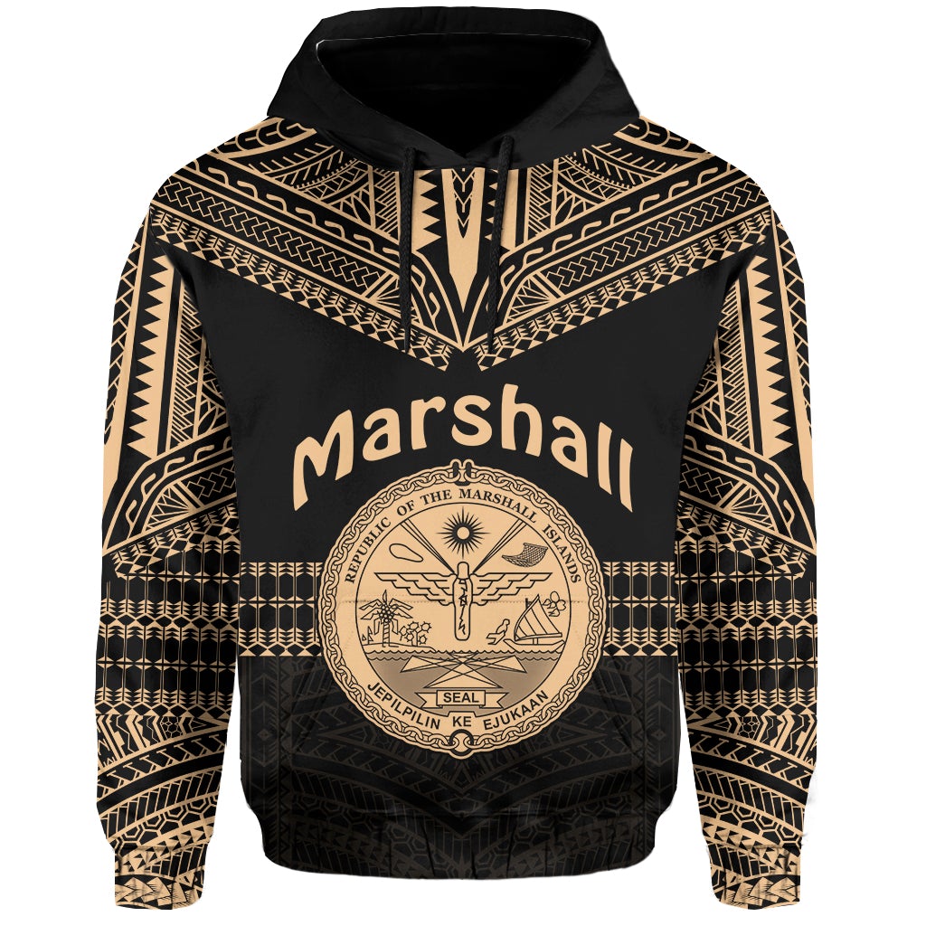 Custom Marshall Islands Hoodie Best Tattoo Version Golden LT13 - Wonder Print Shop